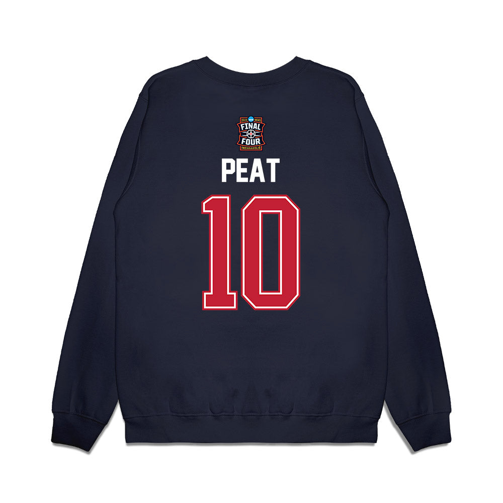 Arizona - NCAA Men's Basketball : Koa Peat - Final Four NCAA® March Madness® 2026 Premium Crewneck Sweatshirt-1