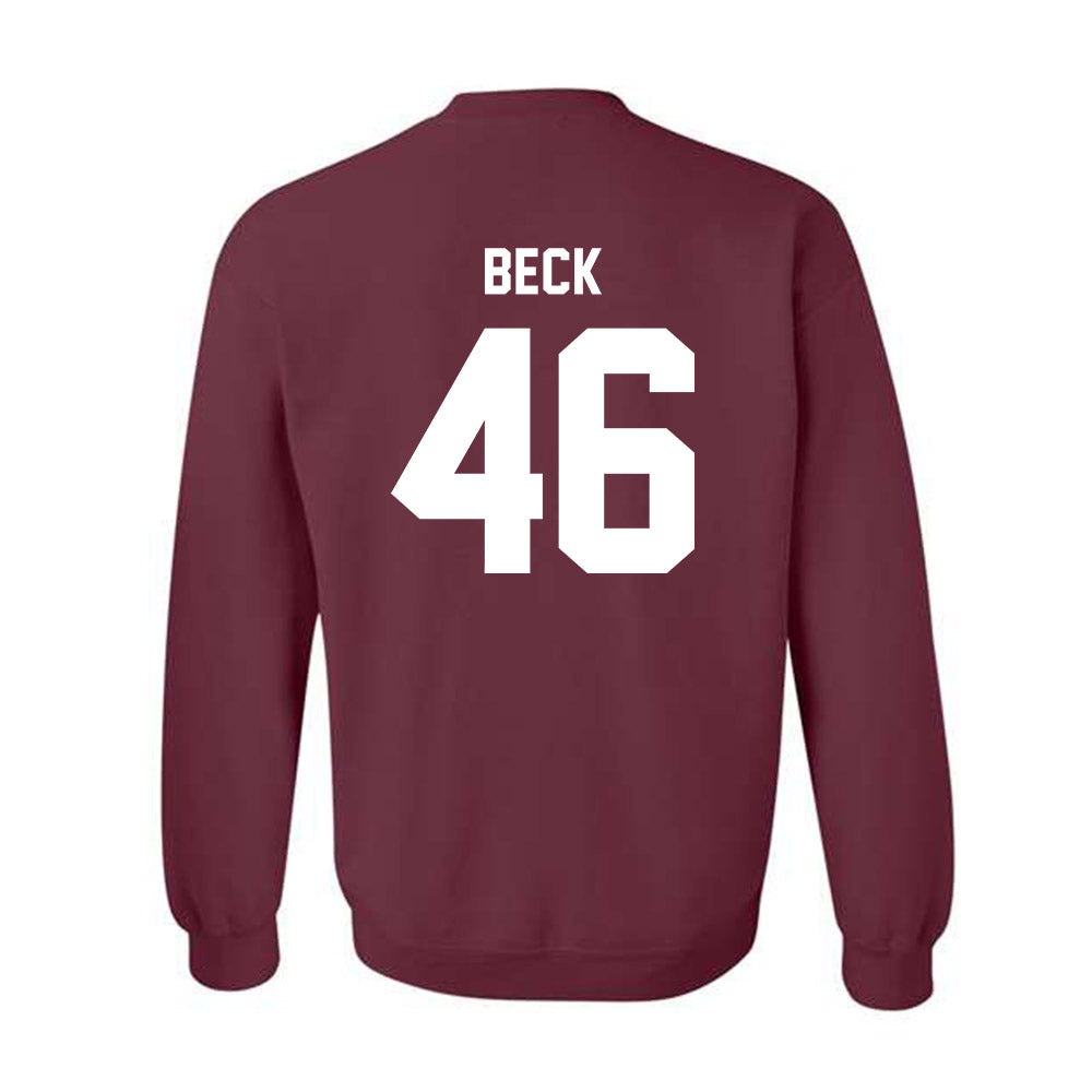 Texas A&M - NCAA Football : Qui Beck - Ol' Sarge v2 Crewneck Sweatshirt-1