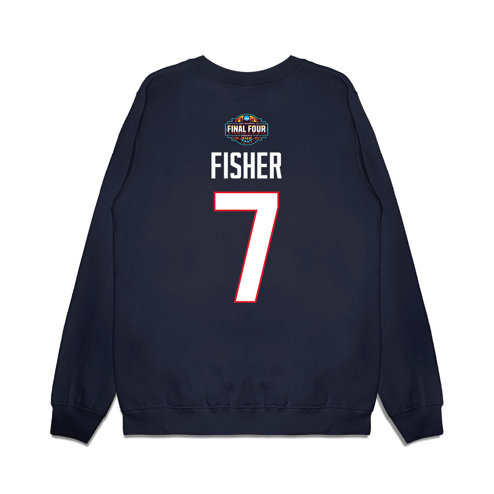 UConn - NCAA Women's Basketball : Kelis Fisher - Final Four NCAA® March Madness® 2026 Premium Crewneck Sweatshirt-1