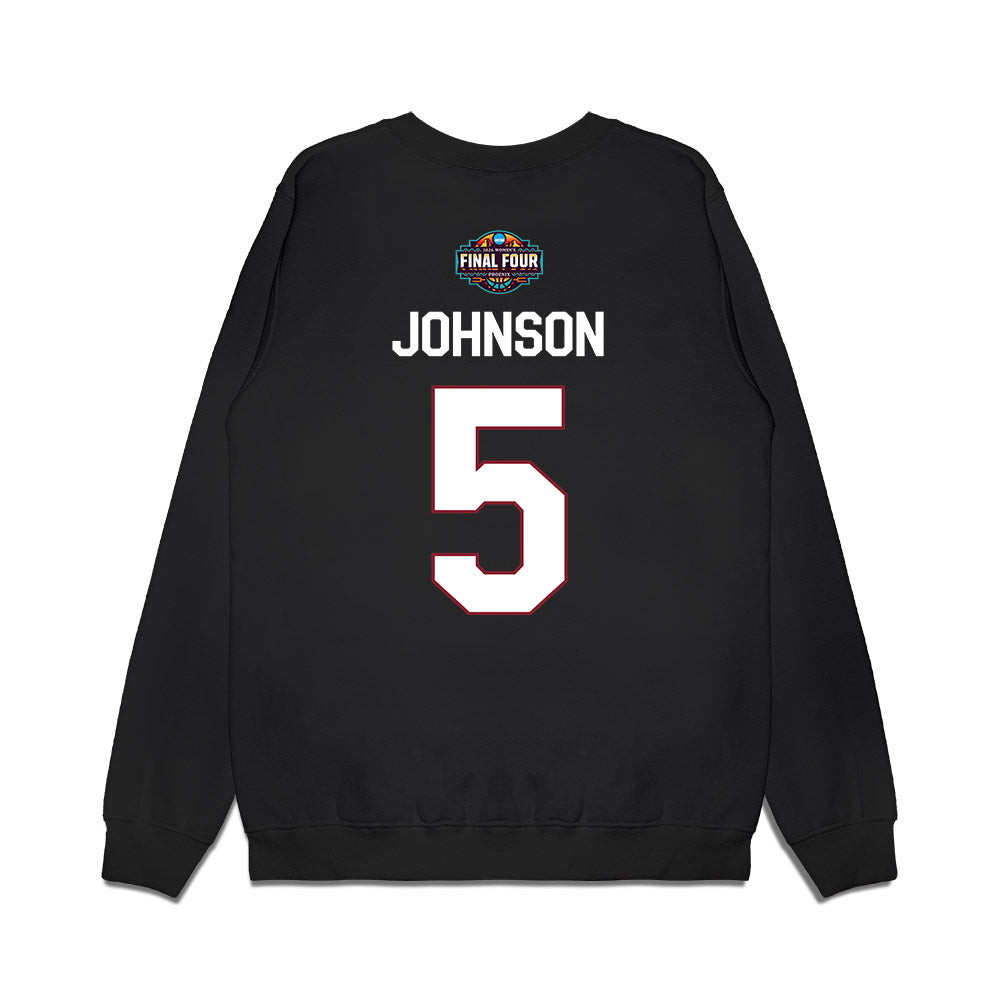 South Carolina - NCAA Women's Basketball : Tessa Johnson - Final Four NCAA® March Madness® 2026 Premium Crewneck Sweatshirt-1