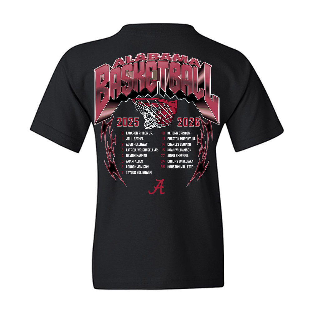 Alabama - NCAA Men's Basketball : - Roster List Youth T-Shirt-1