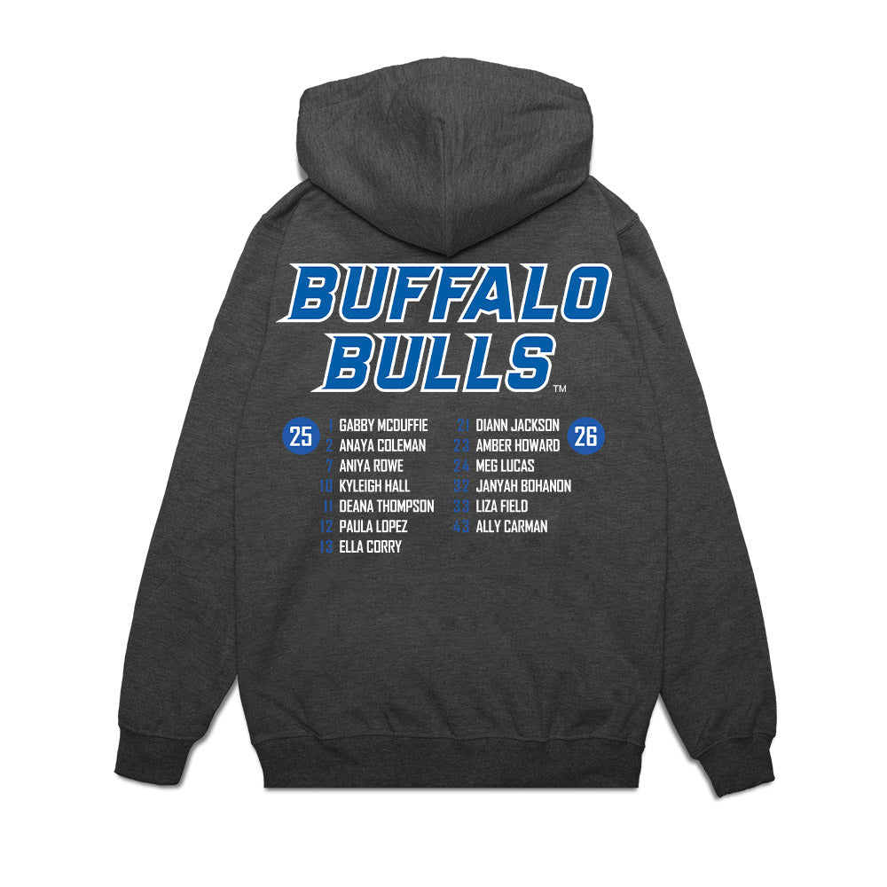 Buffalo - NCAA Women's Basketball : - Roster List Fleece Hooded Sweatshirt-1
