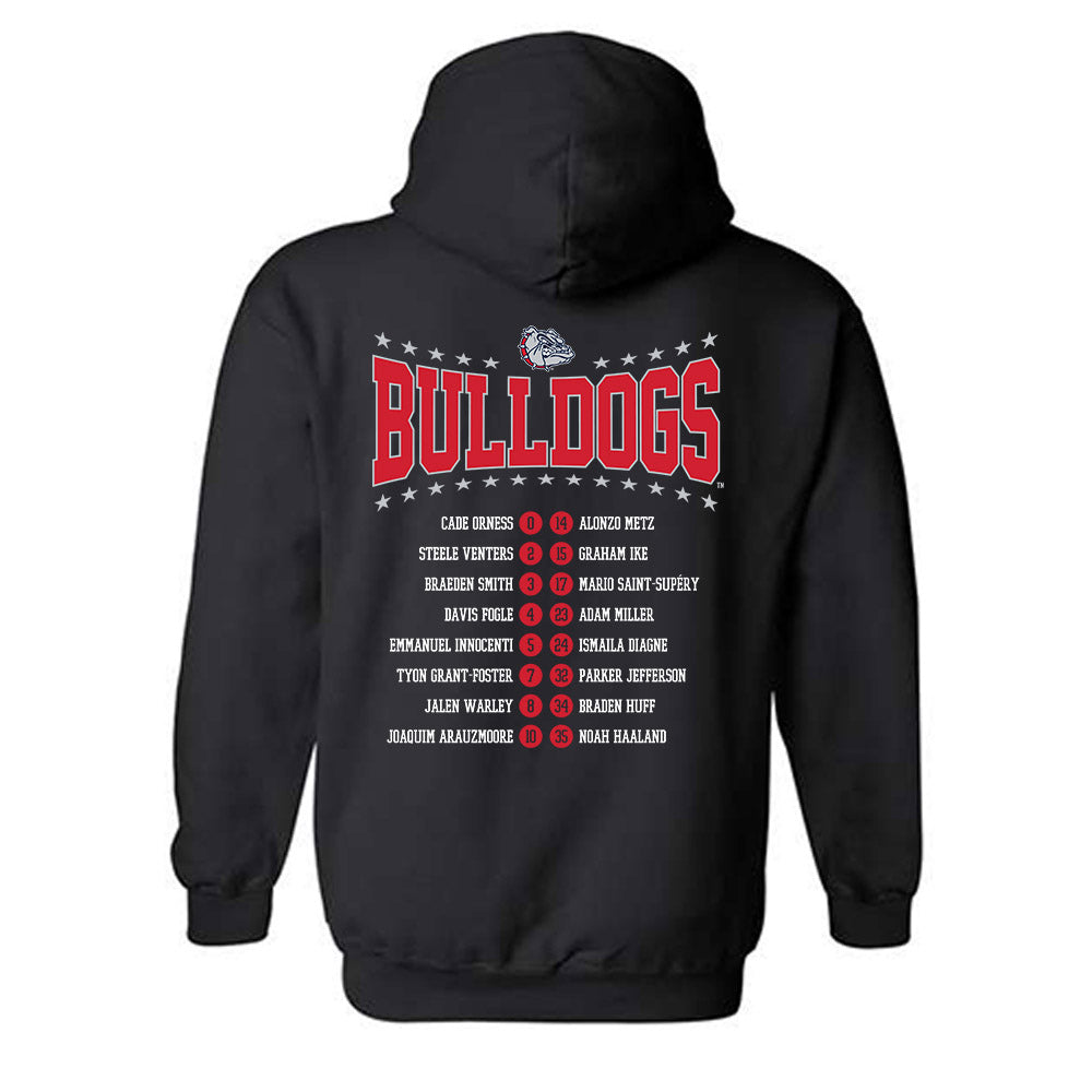 Gonzaga - NCAA Men's Basketball : - Roster Hooded Sweatshirt-1