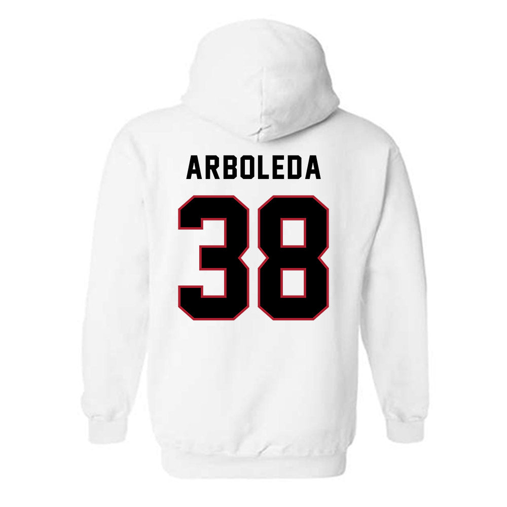 Barry - NCAA Men's Soccer : Madden Arboleda - Classic Shersey Hooded Sweatshirt-1