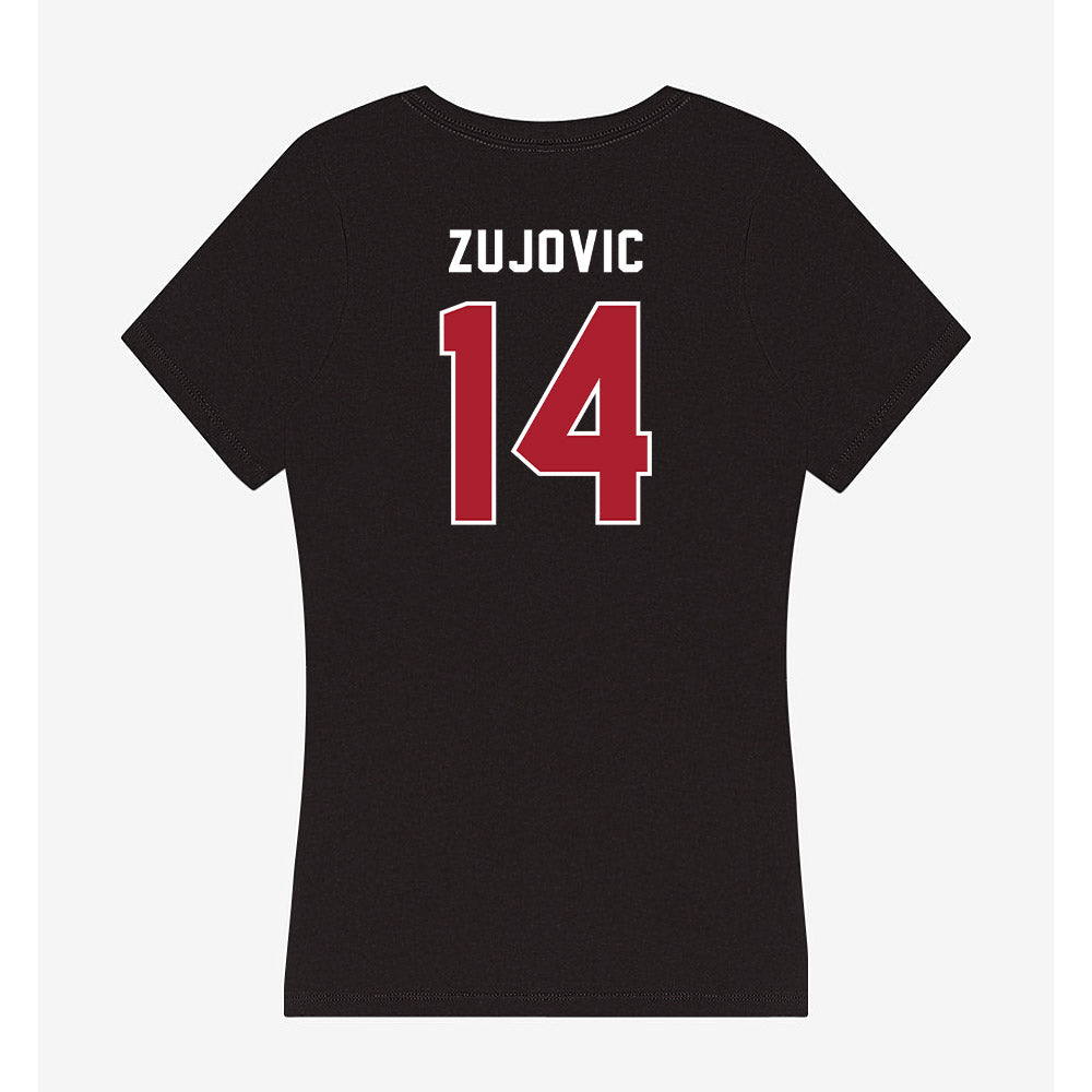 Barry - NCAA Women's Volleyball : Ivana Zujovic - Classic Shersey Women's V-Neck T-Shirt-1