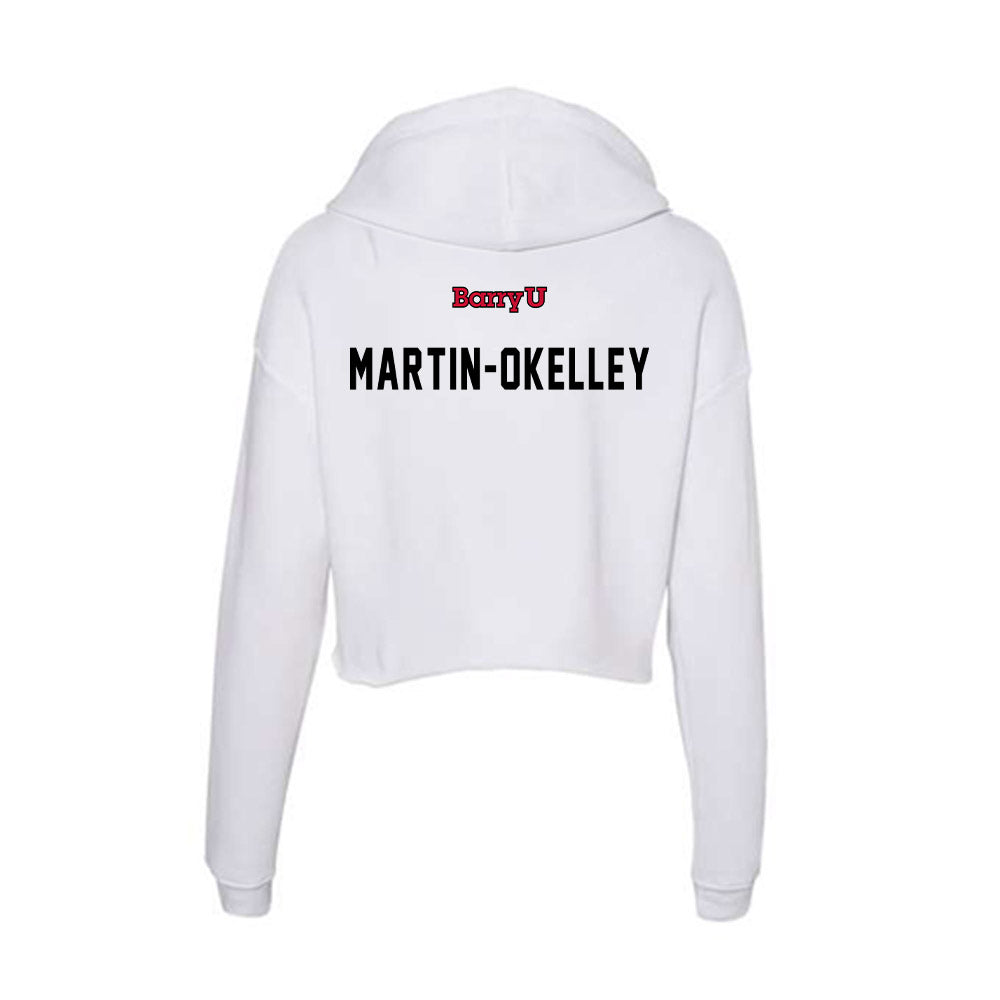 Barry - NCAA Men's Track & Field : Erick Martin-Okelley - Classic Shersey Women's Crop Fleece Hooded Sweatshirt-1