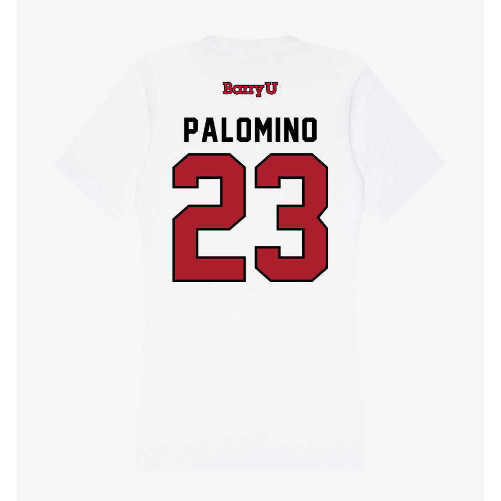 Barry - NCAA Baseball : Christopher Palomino - Classic Shersey Women's V-Neck T-Shirt-1