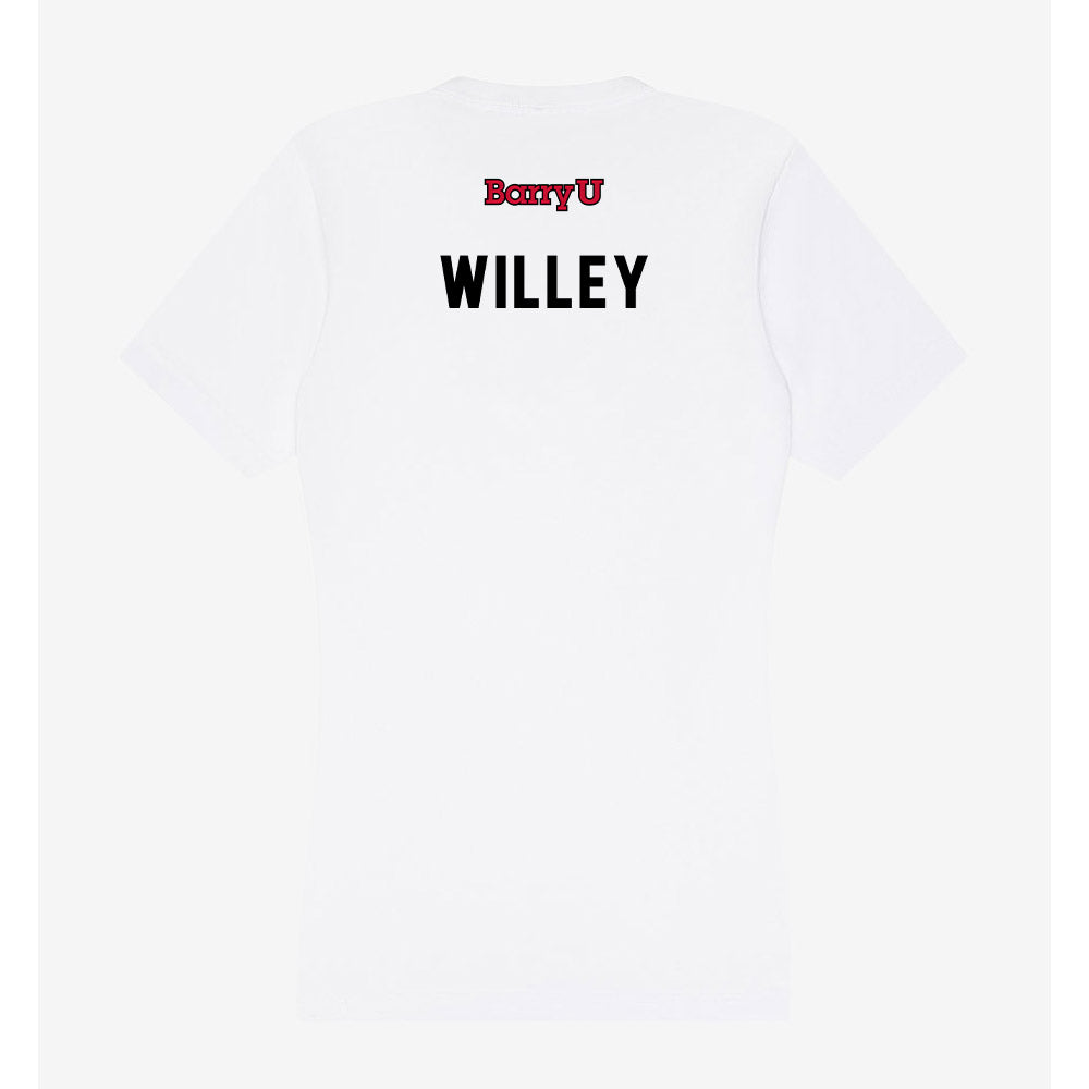 Barry - NCAA Women's Volleyball : Sarah Willey - Classic Shersey Women's V-Neck T-Shirt-1