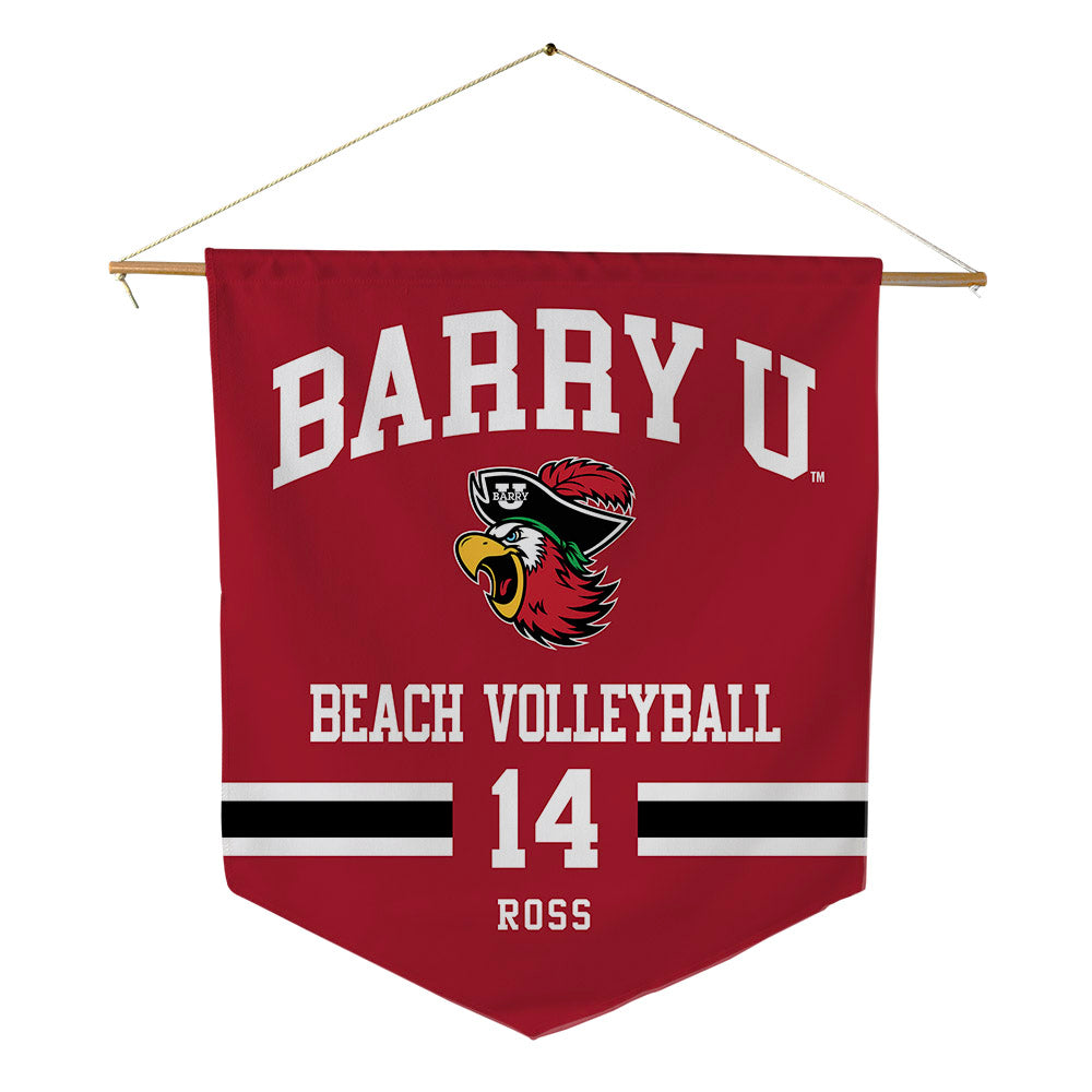 Barry - NCAA Beach Volleyball : Ava Ross - Pennant - 18" x 21"-0