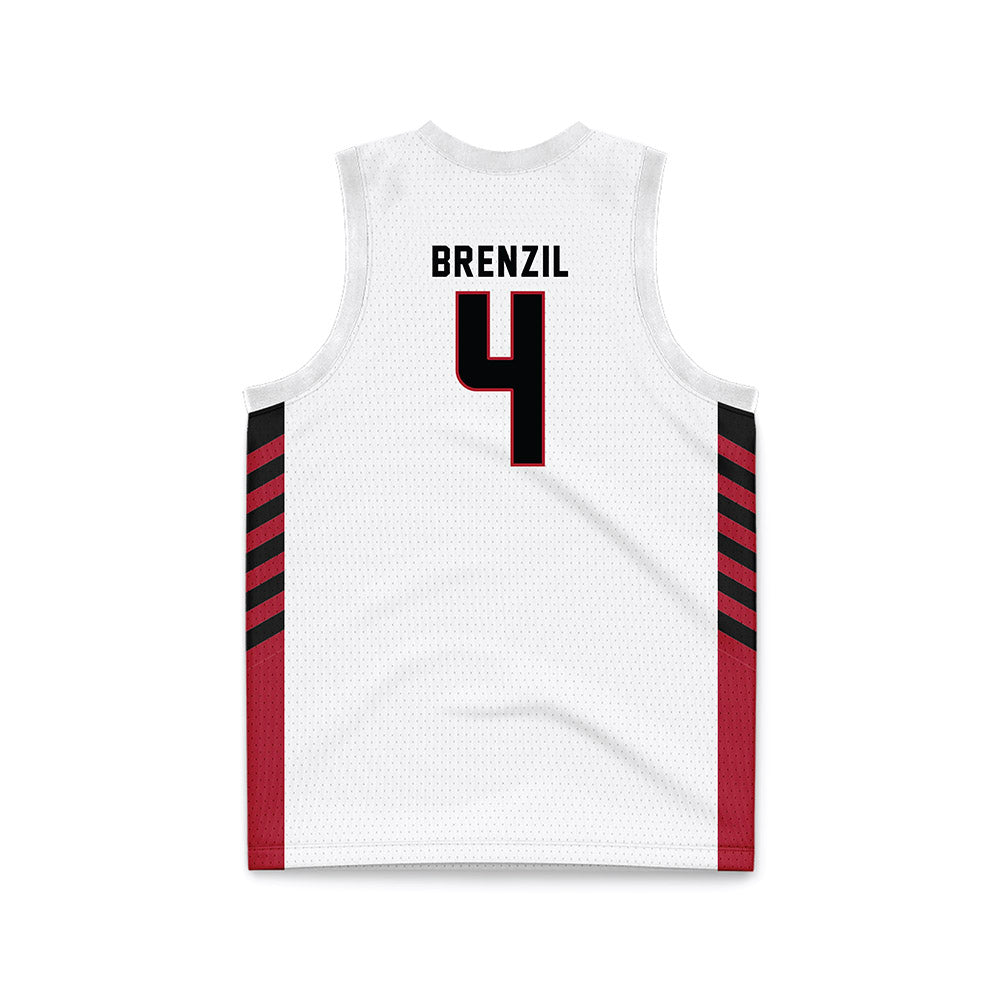 Barry - NCAA Women's Basketball : Isabella Brenzil - White Basketball Jersey-1