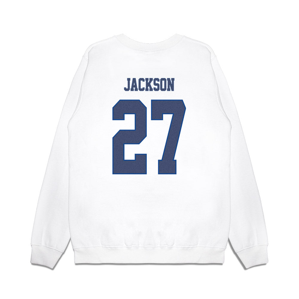 Kentucky - NCAA Football : Isaiah Jackson - Denim Shersey Premium Crewneck Sweatshirt-1