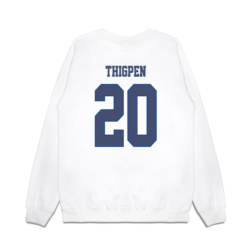 Kentucky - NCAA Women's Volleyball : Asia Thigpen - Denim Shersey Premium Crewneck Sweatshirt-1