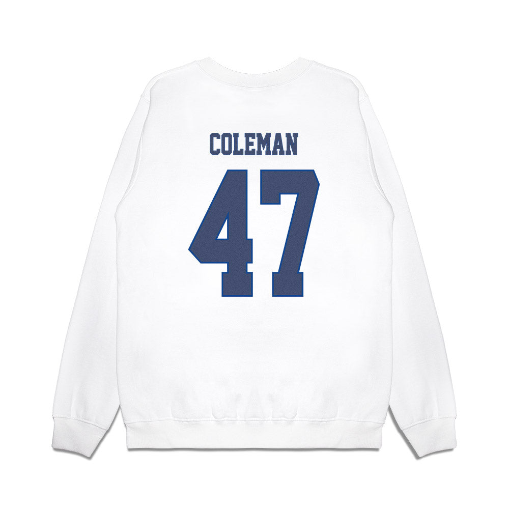 Kentucky - NCAA Baseball : William Coleman - Denim Shersey Premium Crewneck Sweatshirt-1