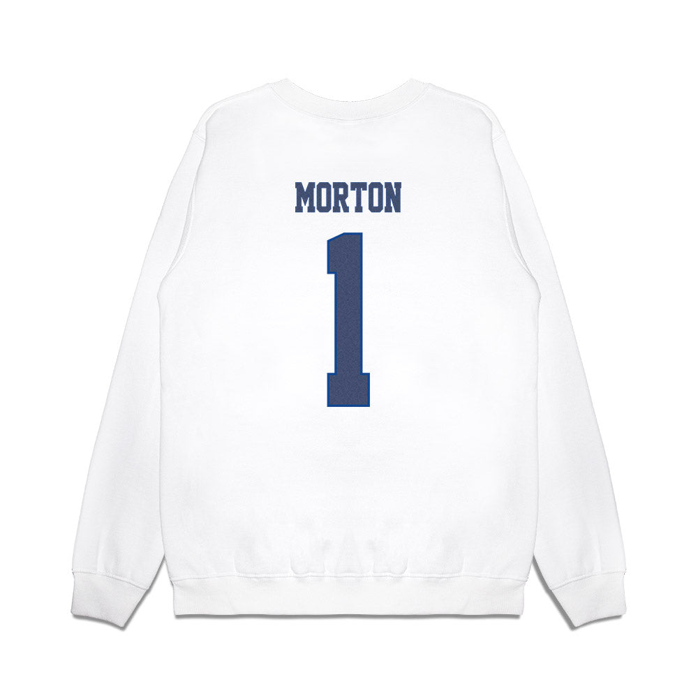 Kentucky - NCAA Men's Basketball : Jerone Morton - Denim Shersey Premium Crewneck Sweatshirt-1