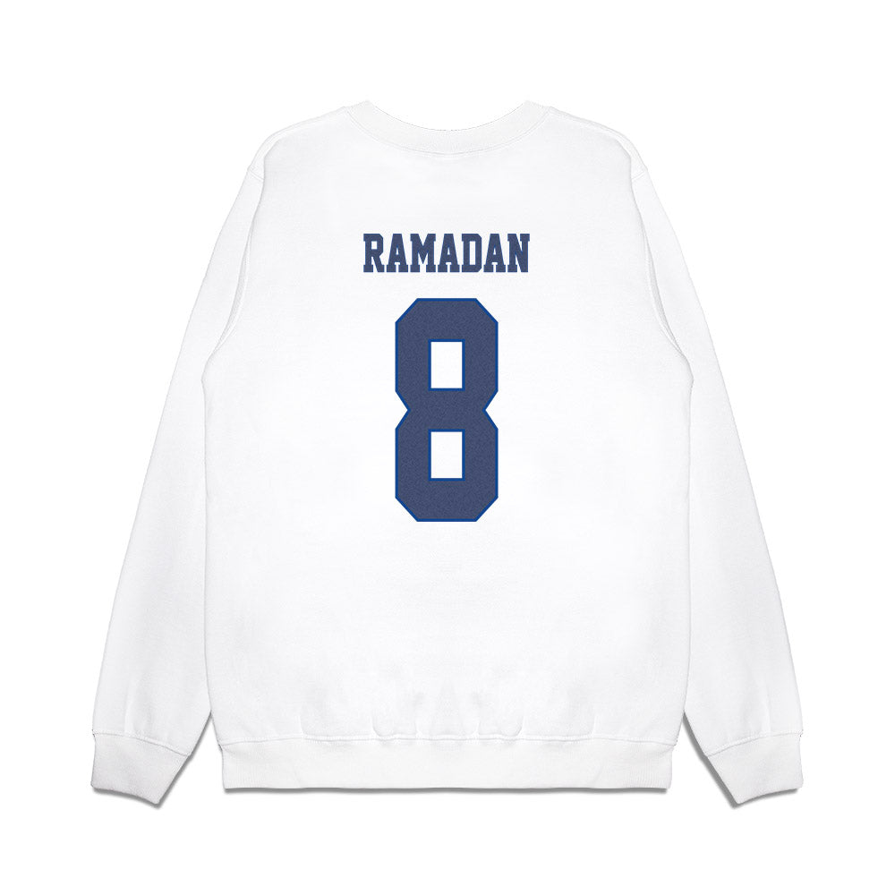 Kentucky - NCAA Women's Soccer : Nadia Ramadan - Denim Shersey Premium Crewneck Sweatshirt-1