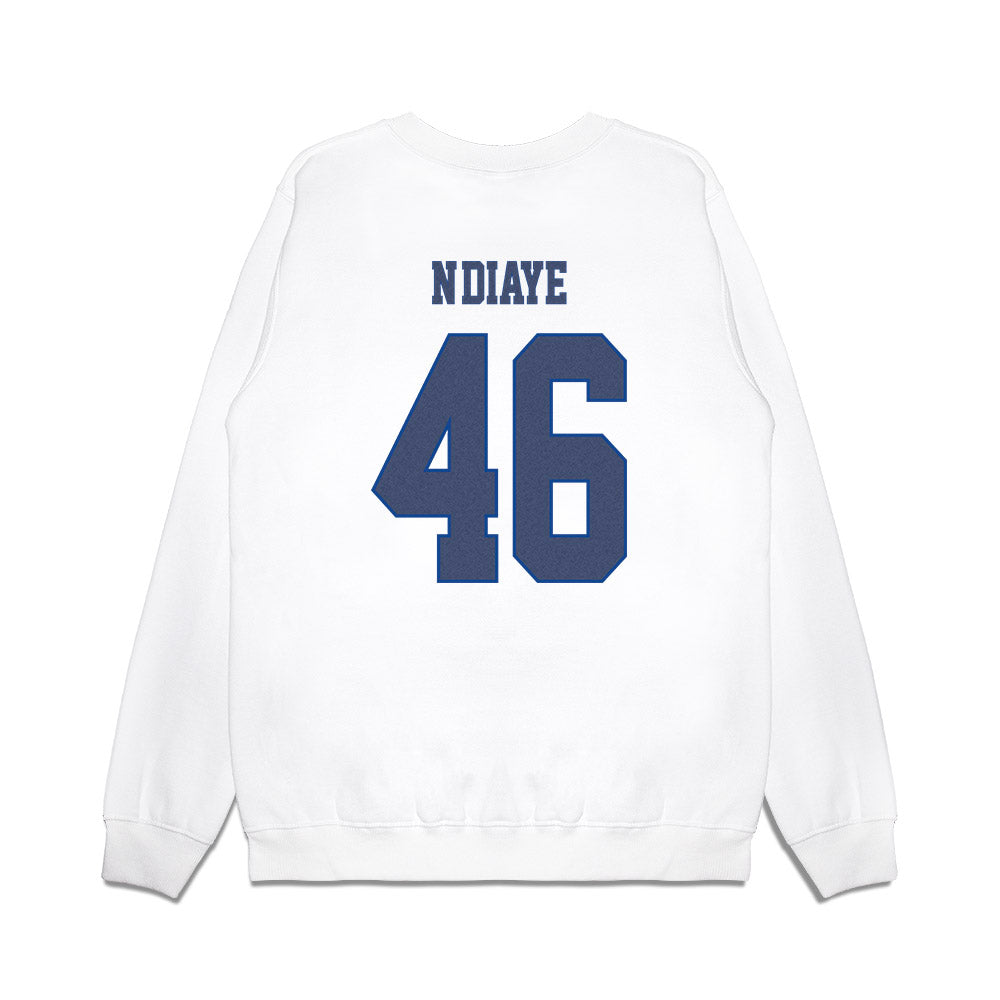 Kentucky - NCAA Men's Basketball : Ousmane N'Diaye - Denim Shersey Premium Crewneck Sweatshirt-1