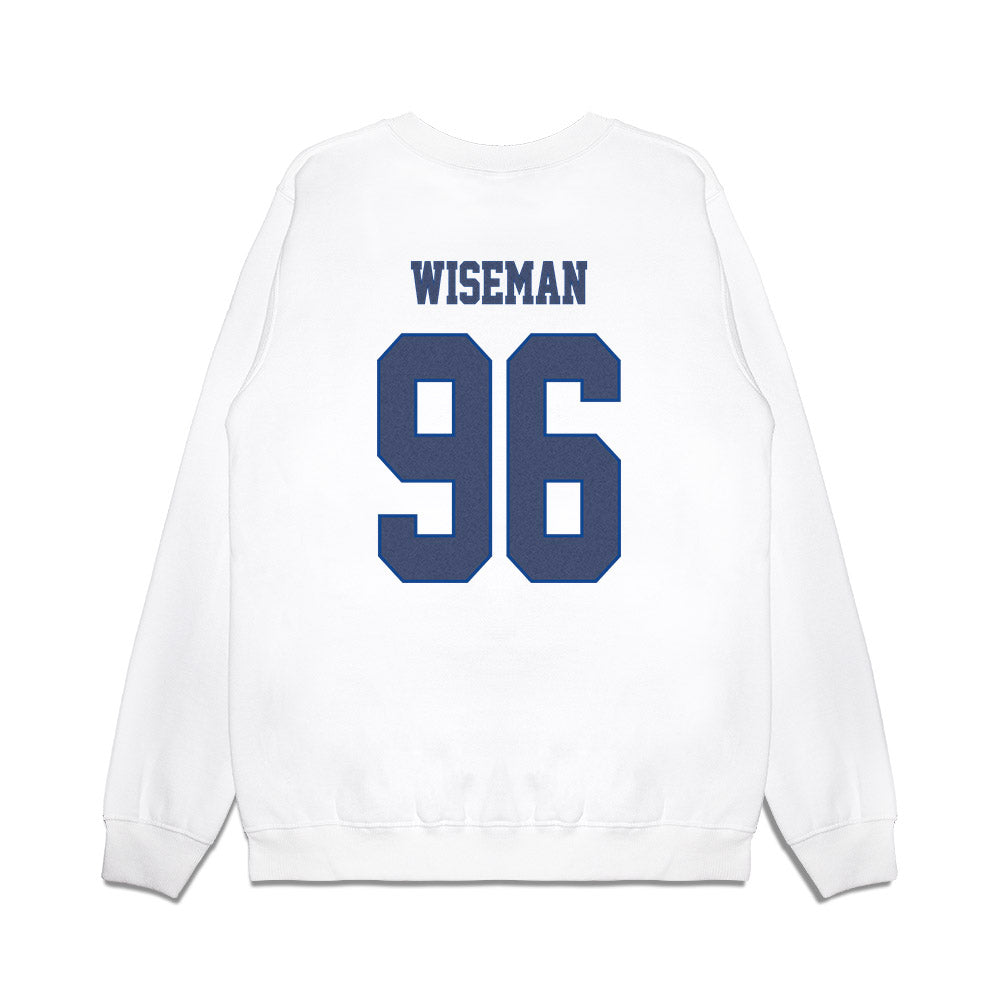 Kentucky - NCAA Football : Dominic Wiseman - Denim Shersey Premium Crewneck Sweatshirt-1