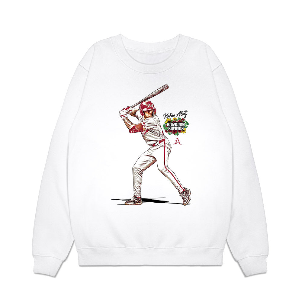 Arkansas - NCAA Baseball : Kuhio Aloy - Premium Crewneck Sweatshirt-0