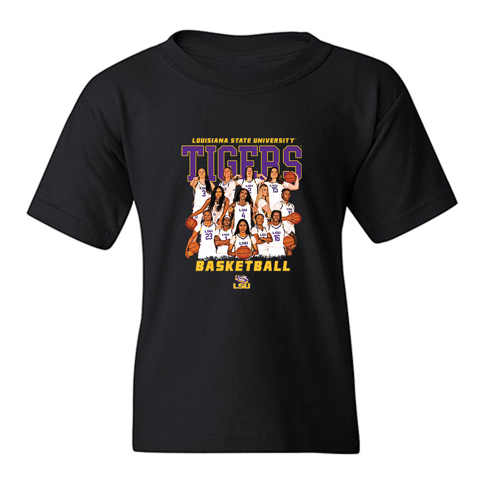 LSU - NCAA Women's Basketball : - Team Collage Youth T-Shirt-0