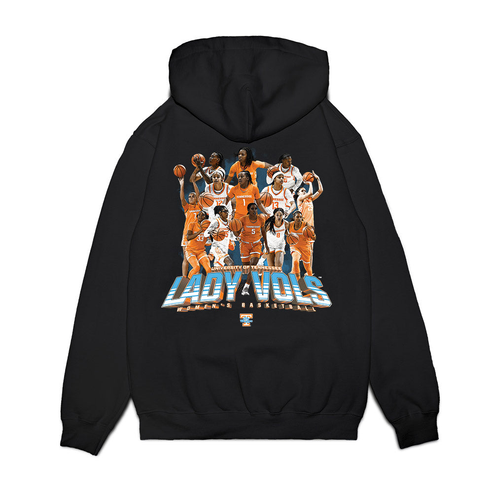 Tennessee - NCAA Women's Basketball : - 25-26 Team Collage Premium Hooded Sweatshirt-1