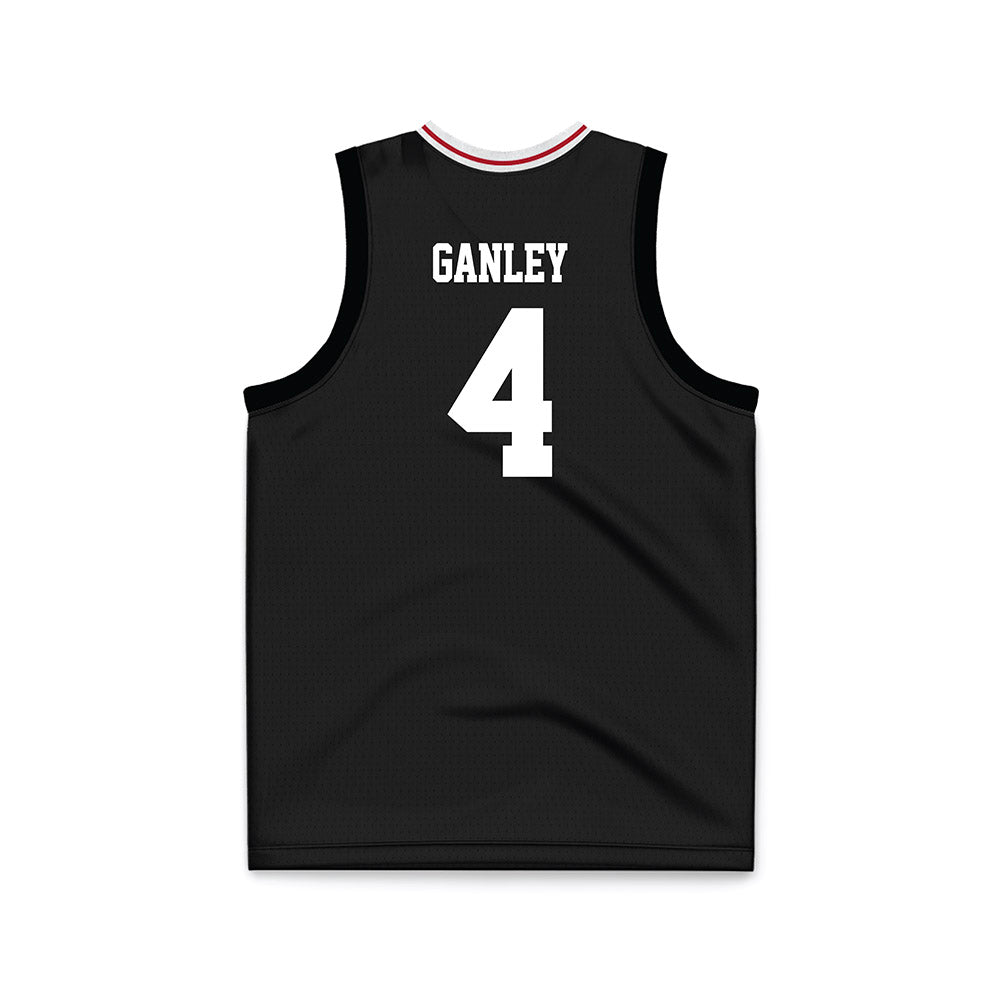 Miami of Ohio - NCAA Men's Basketball : Brady Ganley - Black Basketball Jersey-1