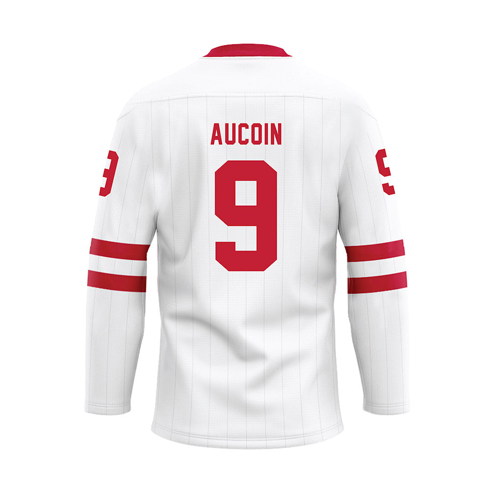 Miami of Ohio - NCAA Men's Ice Hockey : Kyle Aucoin - White Hockey Jersey-1
