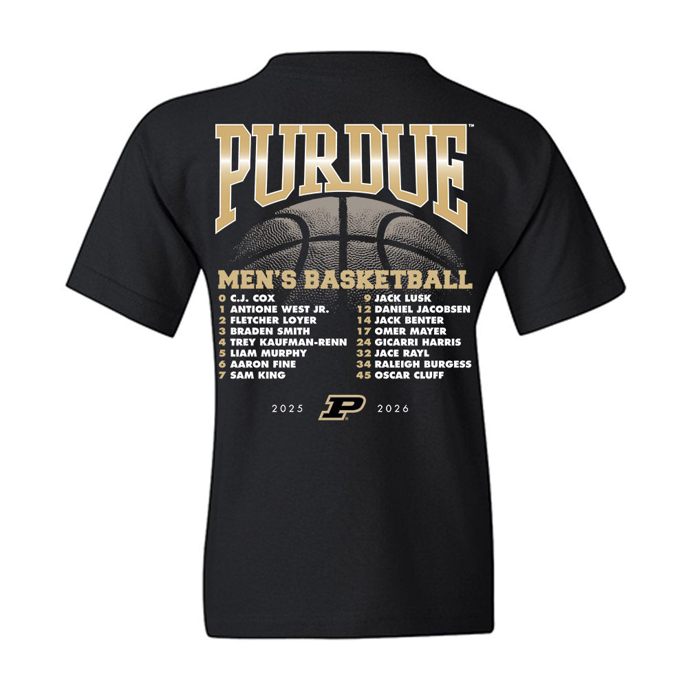 Purdue - NCAA Men's Basketball : - 25-26 Roster Youth T-Shirt-1