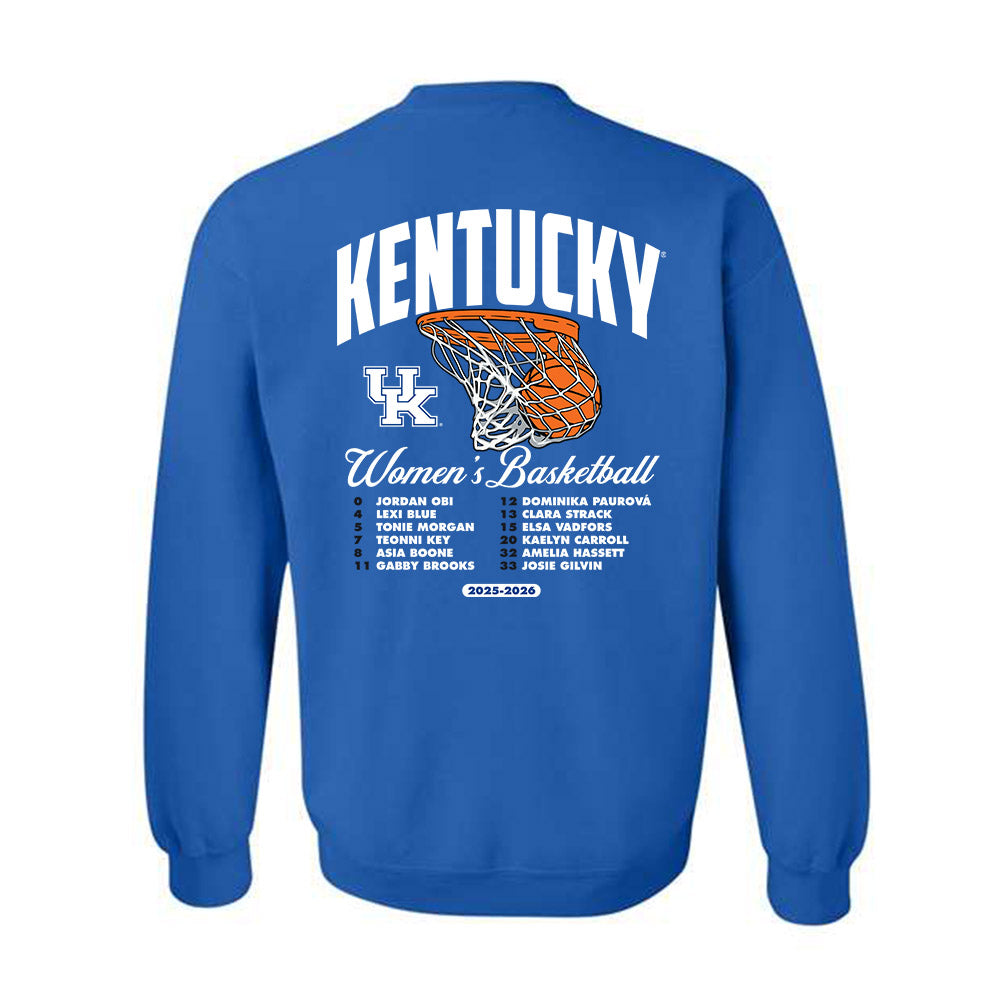 Kentucky - NCAA Women's Basketball : - 25-26 Roster Crewneck Sweatshirt-1