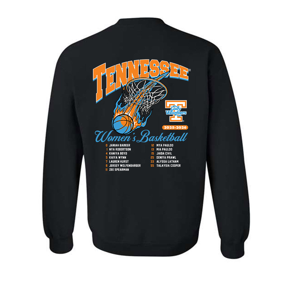 Tennessee - NCAA Women's Basketball : - 25-26 Roster Crewneck Sweatshirt-1