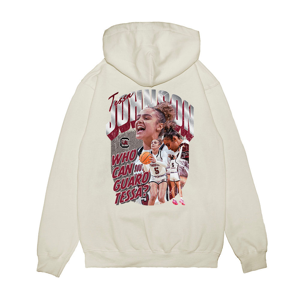 South Carolina - NCAA Women's Basketball : Tessa Johnson - Unguardable Premium Hooded Sweatshirt-1