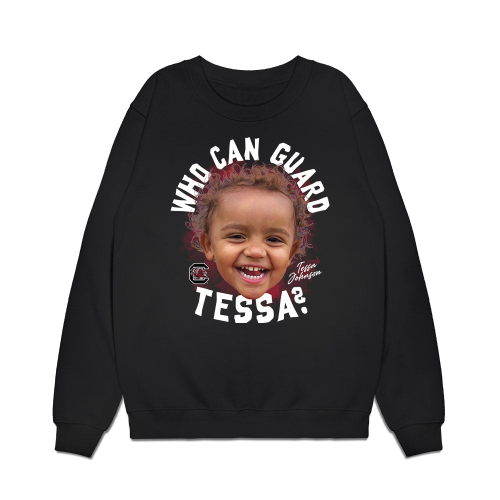 South Carolina - NCAA Women's Basketball : Tessa Johnson - Who Can Guard Tessa? v2 Premium Crewneck Sweatshirt-0