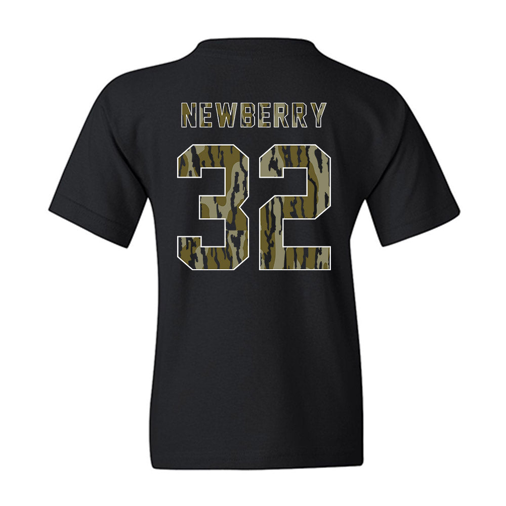 Arkansas - NCAA Baseball : Trystan Newberry - Camo Shersey Youth T-Shirt-1