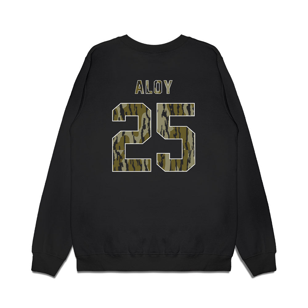 Arkansas - NCAA Baseball : Kuhio Aloy - Camo Shersey Premium Crewneck Sweatshirt-1
