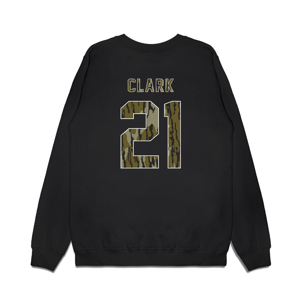 Arkansas - NCAA Baseball : Brenton Clark - Camo Shersey Premium Crewneck Sweatshirt-1