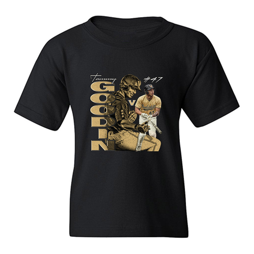 Vanderbilt - NCAA Baseball : Tommy Goodin - Collage Youth T-Shirt-0