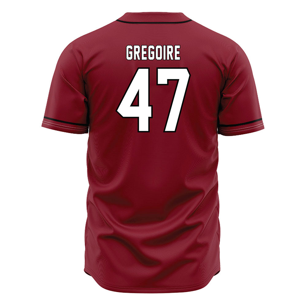 South Carolina - NCAA Baseball : Joshua Gregoire - Garnet Jersey-1