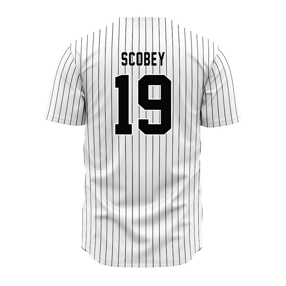 South Carolina - NCAA Baseball : KJ Scobey - Pinstripe Jersey-1