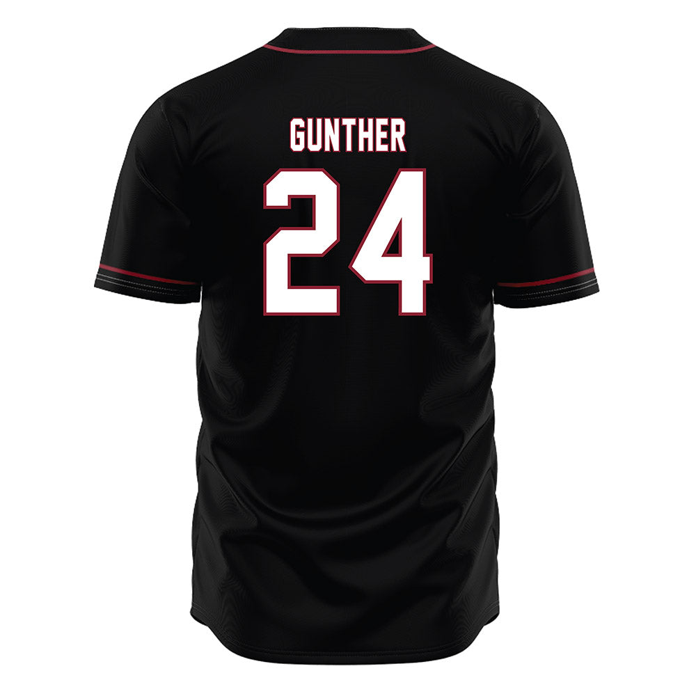 South Carolina - NCAA Baseball : Josh Gunther - Black Jersey-1