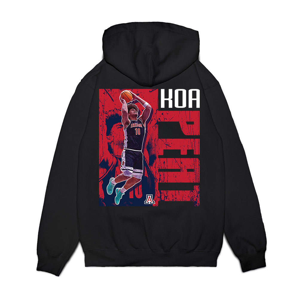 Arizona - NCAA Men's Basketball : Koa Peat - Collage Premium Hooded Sweatshirt-1