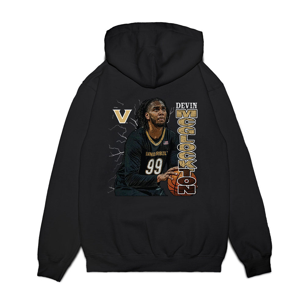 Vanderbilt - NCAA Men's Basketball : Devin Mcglockton - Collage Premium Hooded Sweatshirt-1