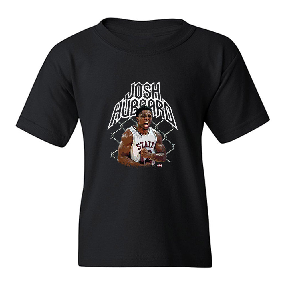 Mississippi State - NCAA Men's Basketball : Josh Hubbard - Collage Youth T-Shirt-0