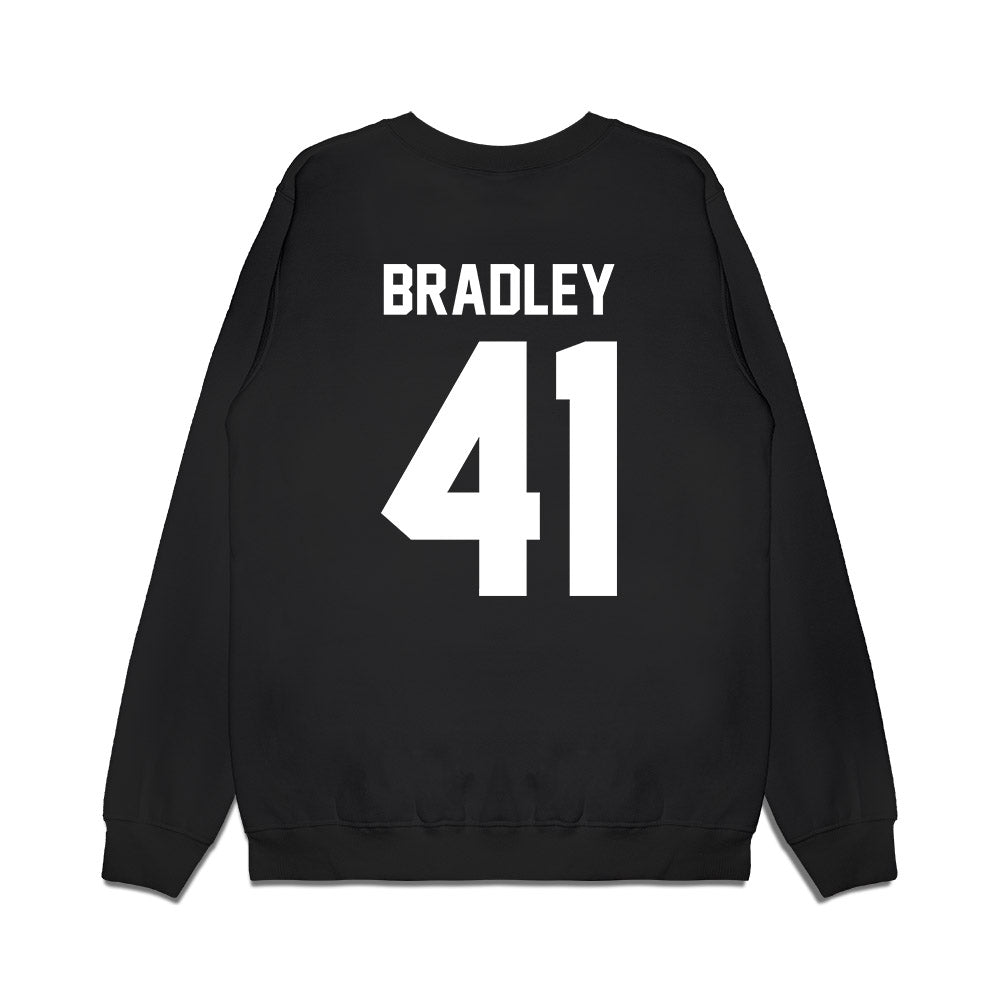 Oregon - NCAA Baseball : Tanner Bradley - Home Run Helmet Premium Crewneck Sweatshirt-1
