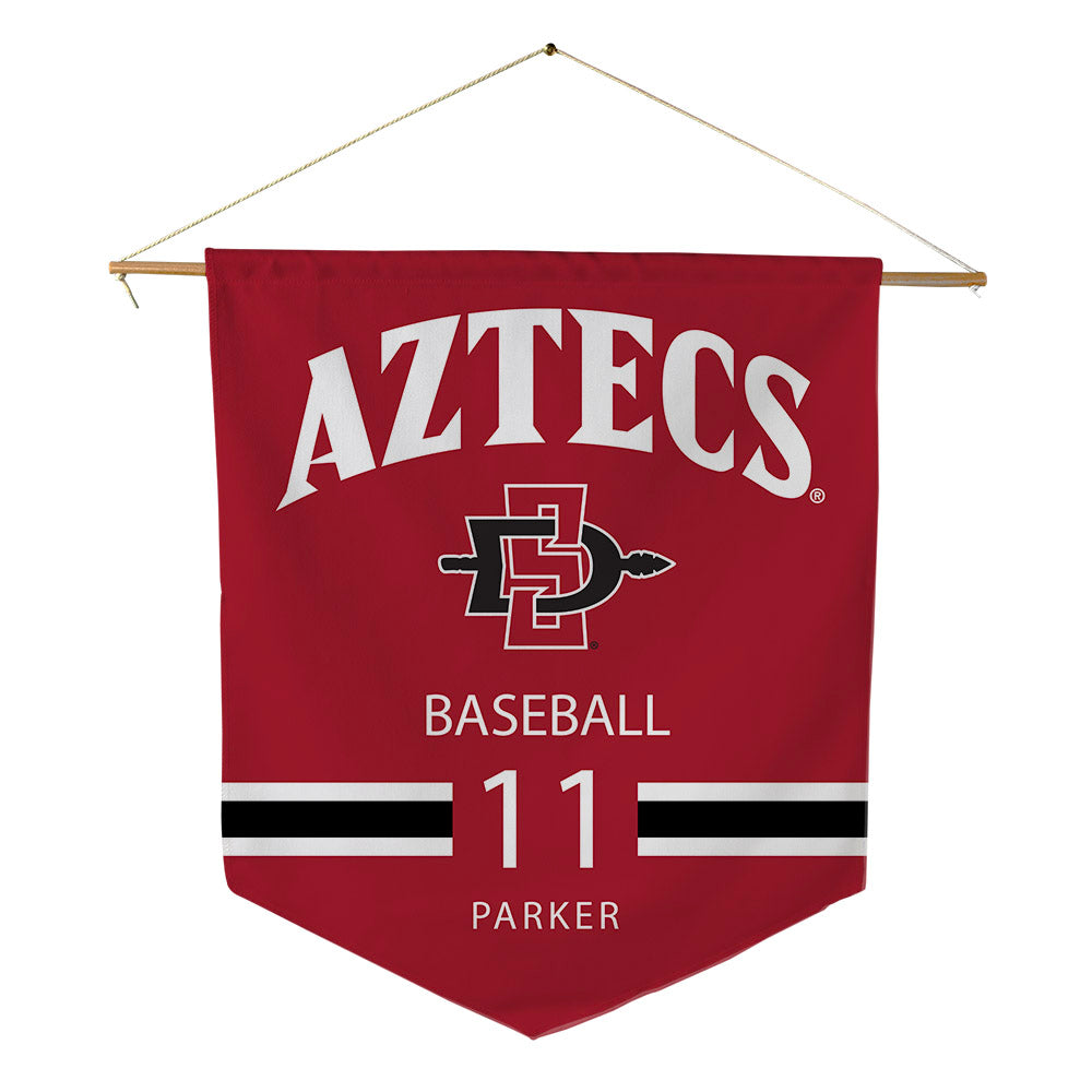 SDSU - NCAA Baseball : Andrew Parker - Pennant - 18" x 21"-0