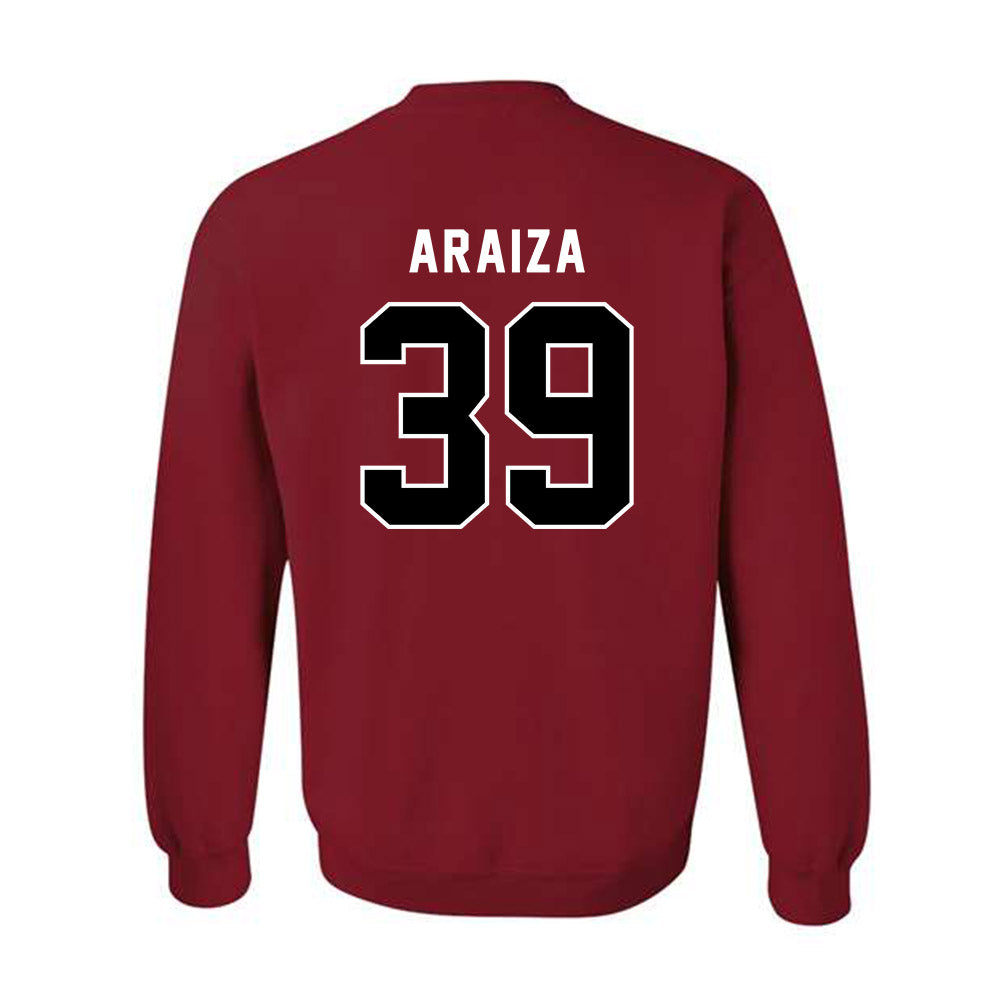 SDSU - NCAA Baseball : Issac Araiza - Classic Shersey Crewneck Sweatshirt-1