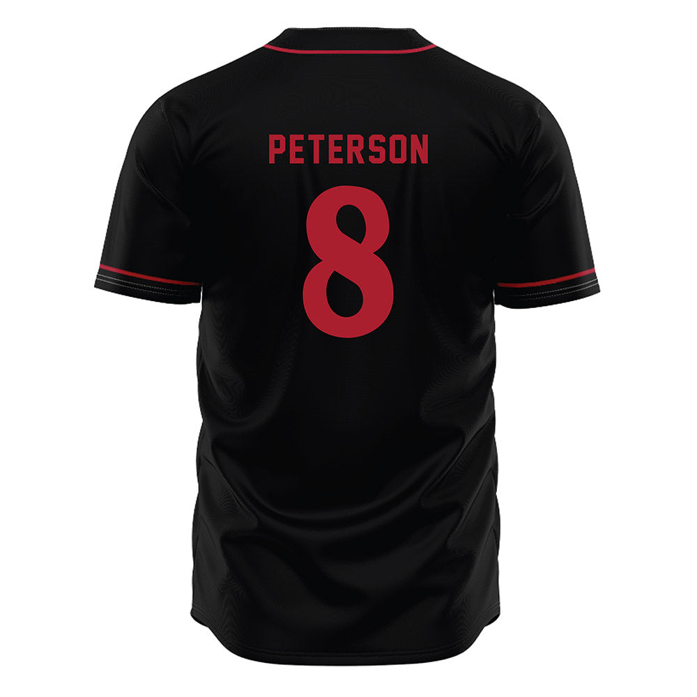 SDSU - NCAA Baseball : Tyce Peterson - Black Jersey-1