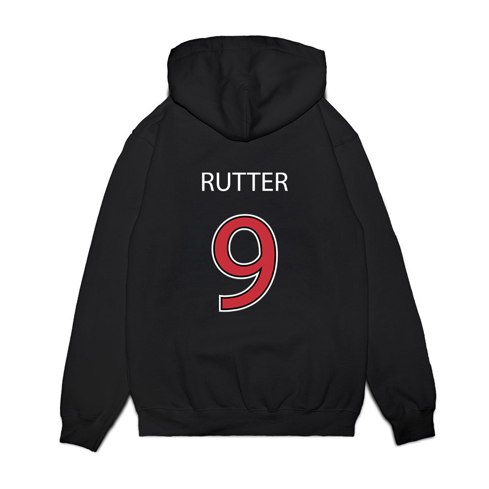 SDSU - NCAA Baseball : Drew Rutter - Vintage Shersey Premium Hooded Sweatshirt-1