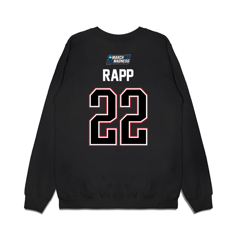 Wisconsin - NCAA Men's Basketball : Austin Rapp - NCAA® March Madness® 2026 Premium Crewneck Sweatshirt-1