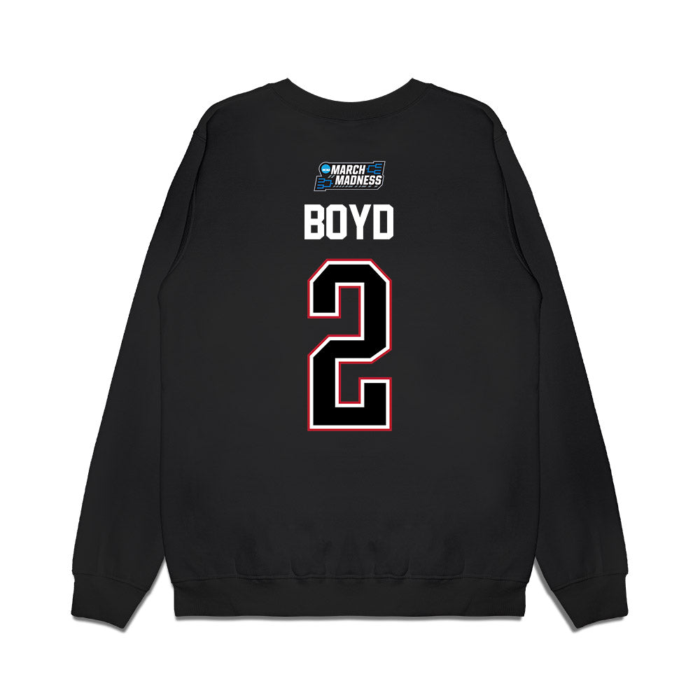 Wisconsin - NCAA Men's Basketball : Nick Boyd - NCAA® March Madness® 2026 Premium Crewneck Sweatshirt-1