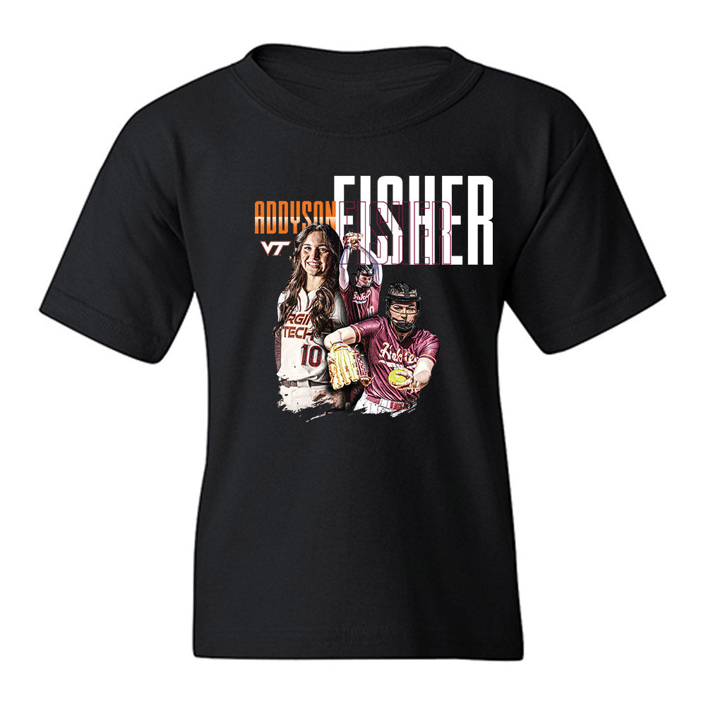 Virginia Tech - NCAA Softball : Addyson Fisher - Collage Youth T-Shirt-0