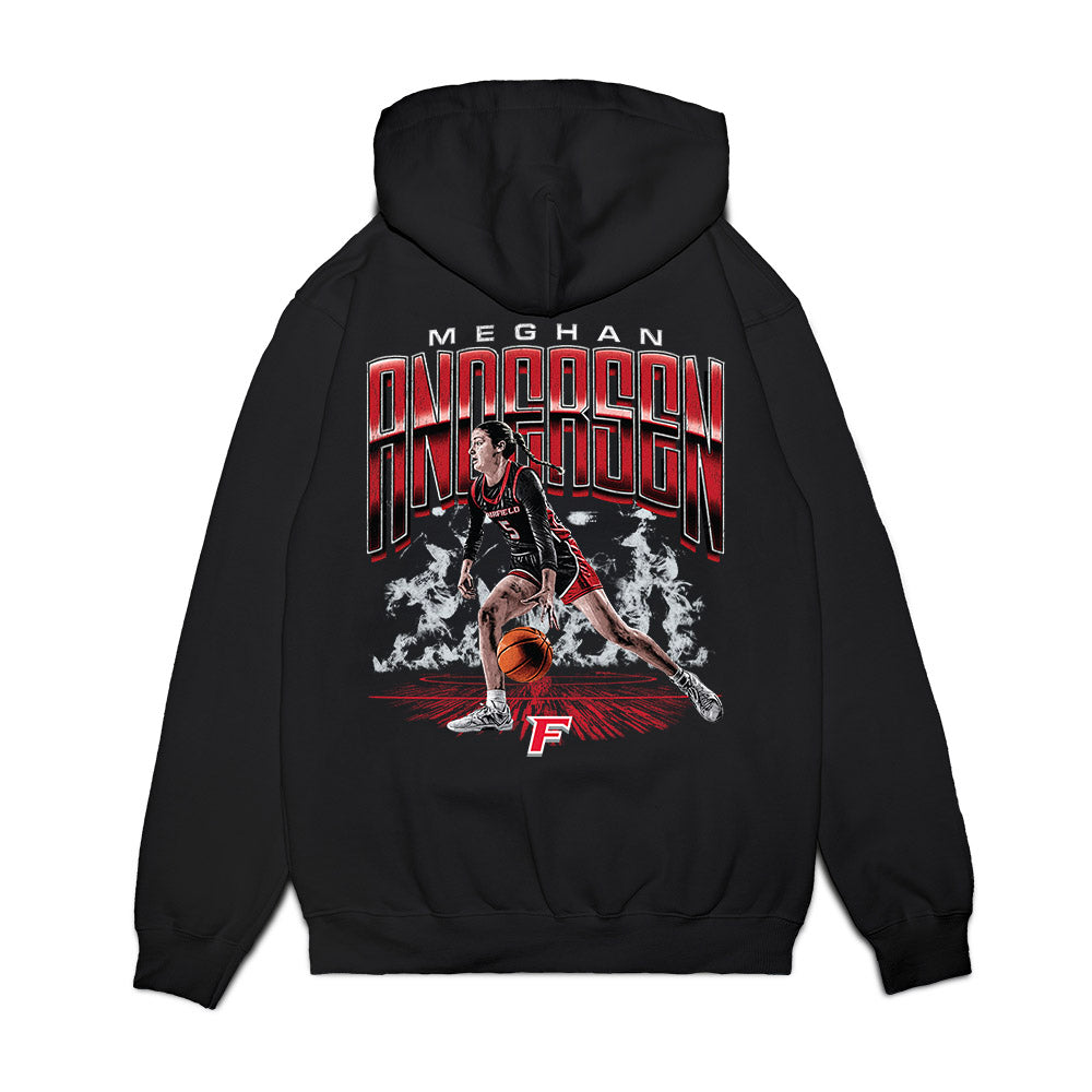 Fairfield - NCAA Women's Basketball : Meghan Andersen - Individual Collage Premium Hooded Sweatshirt-1